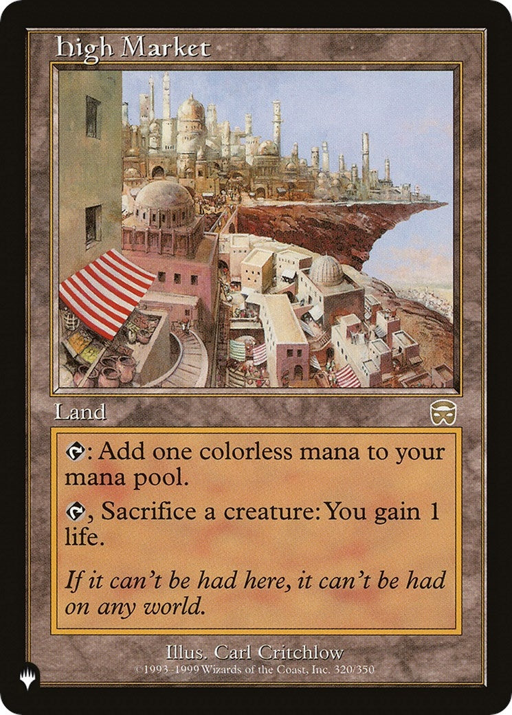 Image for High Market (The List Reprints) (320/350) - Magic: The Gathering
