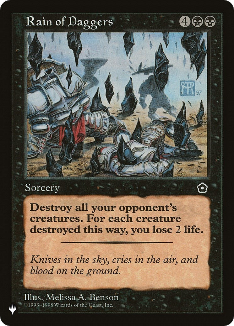 Image for Rain of Daggers (The List Reprints) - Magic: The Gathering