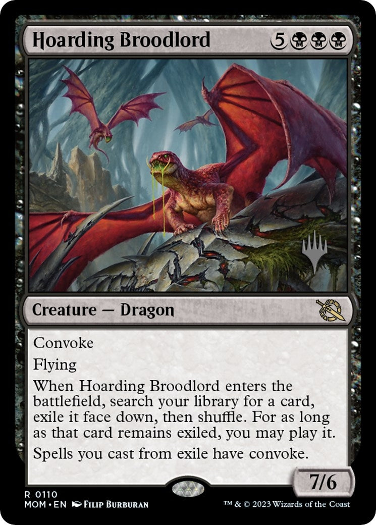 Image for Hoarding Broodlord (Promo Pack: March of the Machine) (110) - Magic: The Gathering