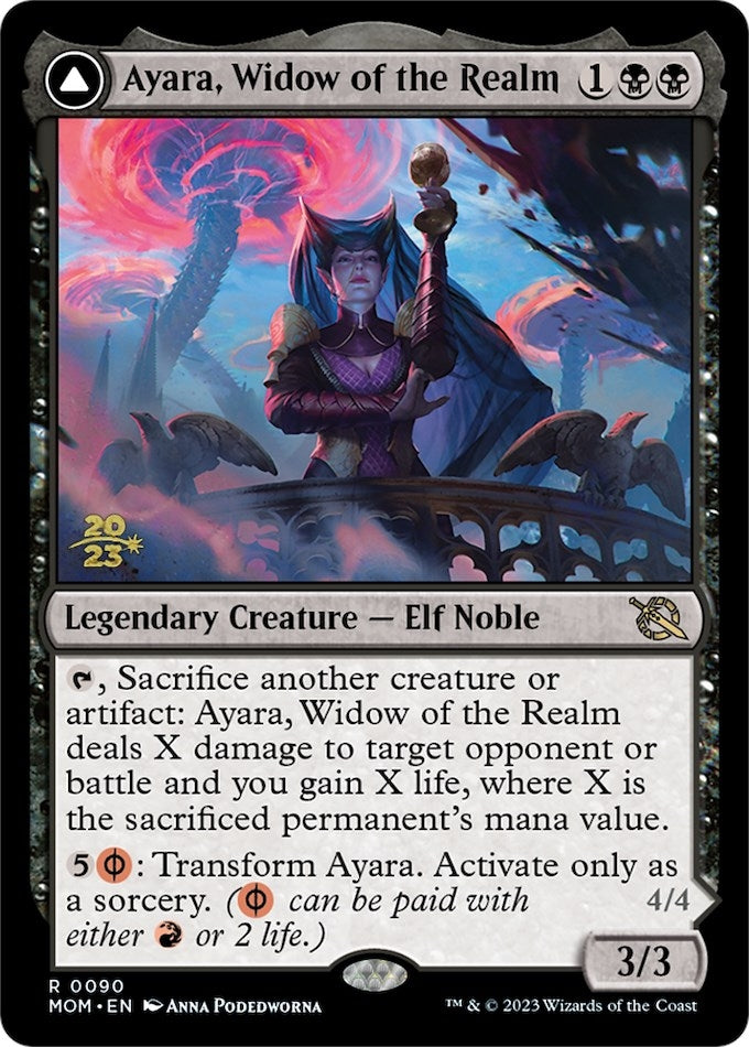 Image for Ayara, Widow of the Realm (Prerelease Cards) (90) - Magic: The Gathering