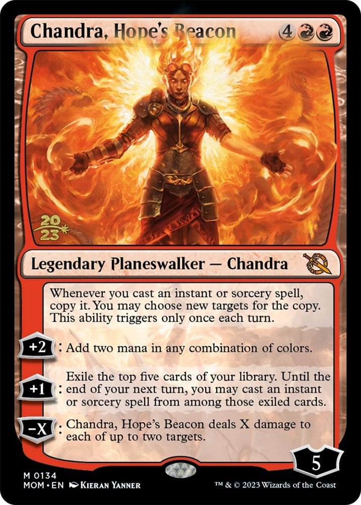 Image for Chandra, Hope's Beacon (Prerelease Cards) (134) - Magic: The Gathering