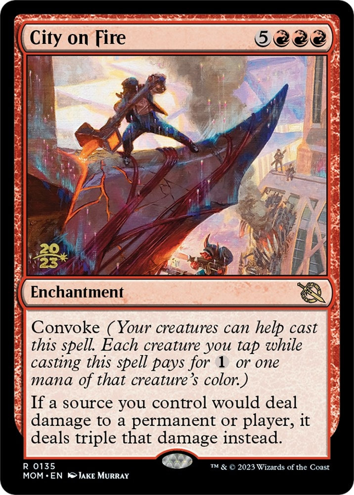 Image for City on Fire (Prerelease Cards) (135) - Magic: The Gathering