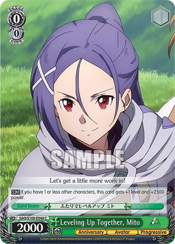 Image for Leveling Up Together, Mito (Sword Art Online Animation 10th Anniversary) (SAO/S100-E046 C) - Weiss Schwarz