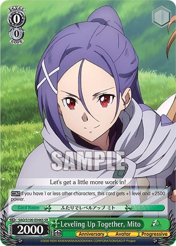Image for Leveling Up Together, Mito (SR) (Sword Art Online Animation 10th Anniversary) (SAO/S100-E046S SR) - Weiss Schwarz
