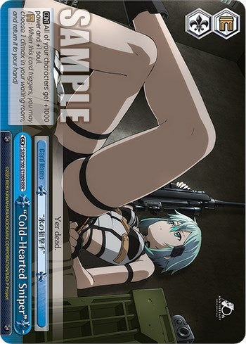 Image for "Cold-Hearted Sniper" (RRR) (Sword Art Online Animation 10th Anniversary) (SAO/S100-E100R RRR) - Weiss Schwarz