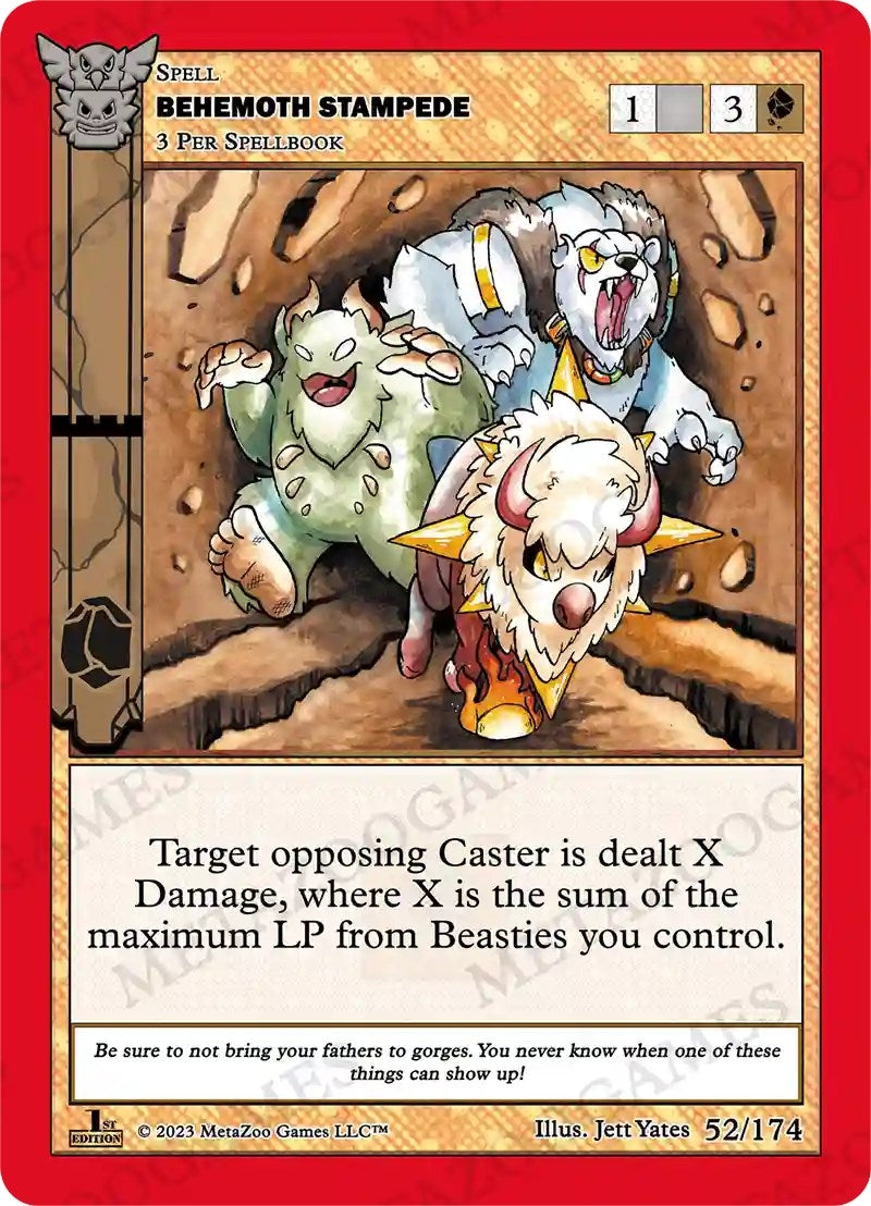 Image for Behemoth Stampede (Native: First Edition) (52/174) - MetaZoo