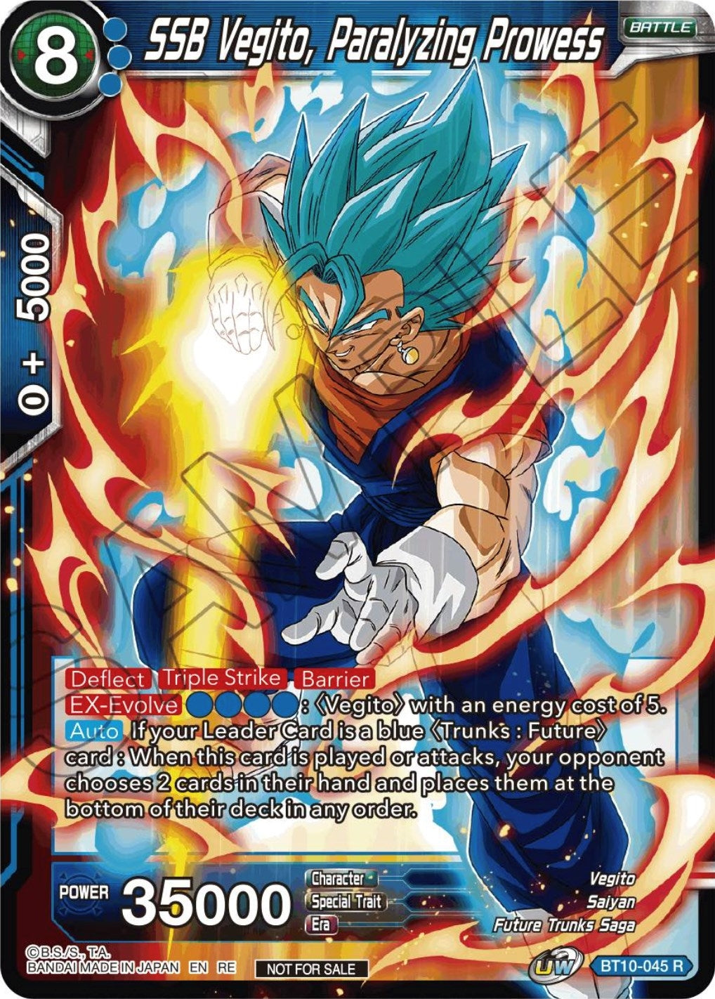 Image for SSB Vegito, Paralyzing Prowess (Championship Selection Pack 2023 Vol.1) (Tournament Promotion Cards) (BT10-045) - Dragon Ball Super: Masters