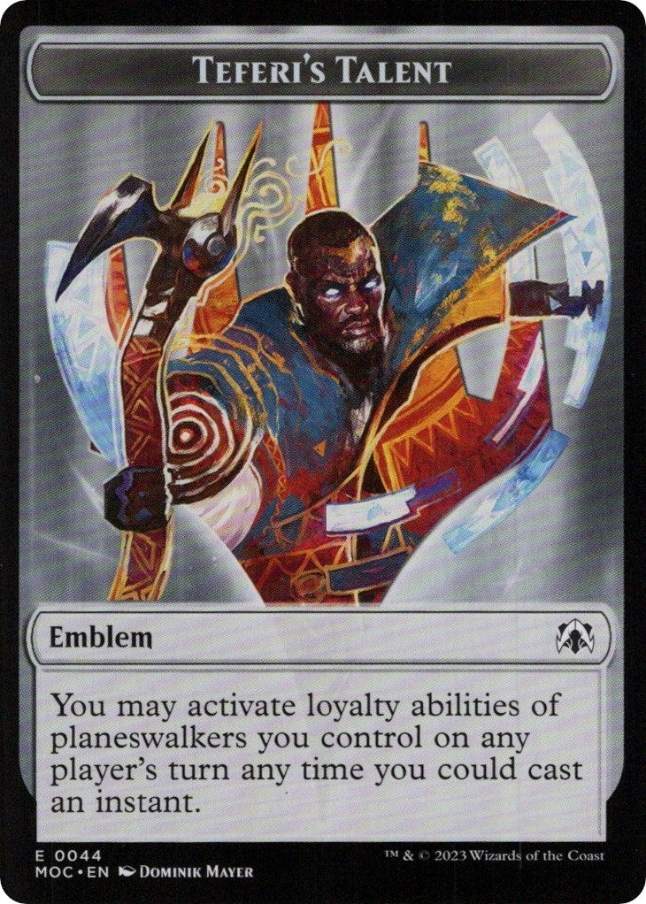 Image for Emblem - Teferi's Talent (Commander: March of the Machine) (44) - Magic: The Gathering