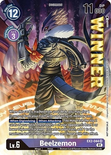 Image for Beelzemon (April 2023 Beelzemon Special) (ST-14_PR) (EX2-044 SR) - Digimon Card Game