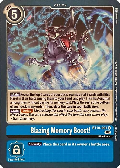 Image for Blazing Memory Boost! (RPC) (BT10-097 R) - Digimon Card Game