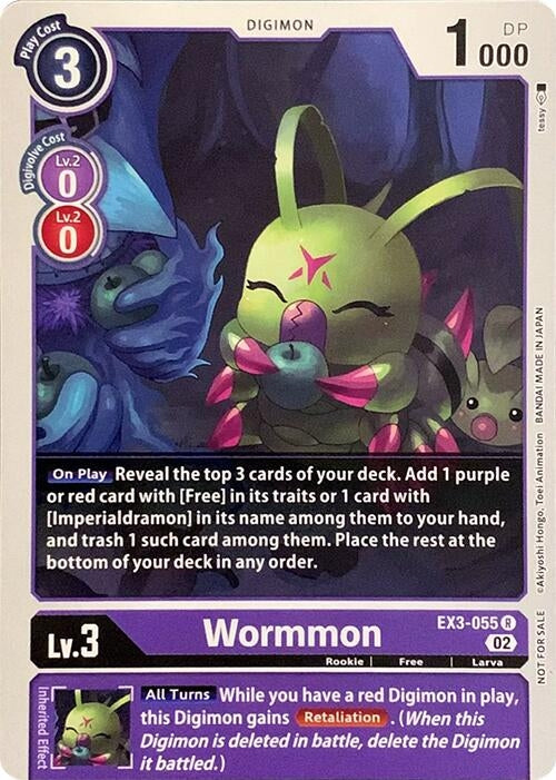 Image for Wormmon (RPC) (EX3-055 R) - Digimon Card Game