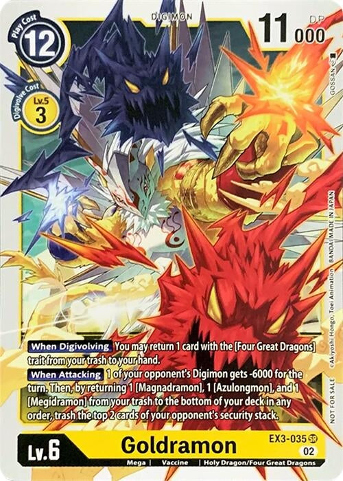 Image for Goldramon (RPC) (EX3-035 SR) - Digimon Card Game