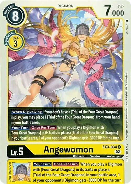 Image for Angewomon (RPC) (EX3-034 U) - Digimon Card Game