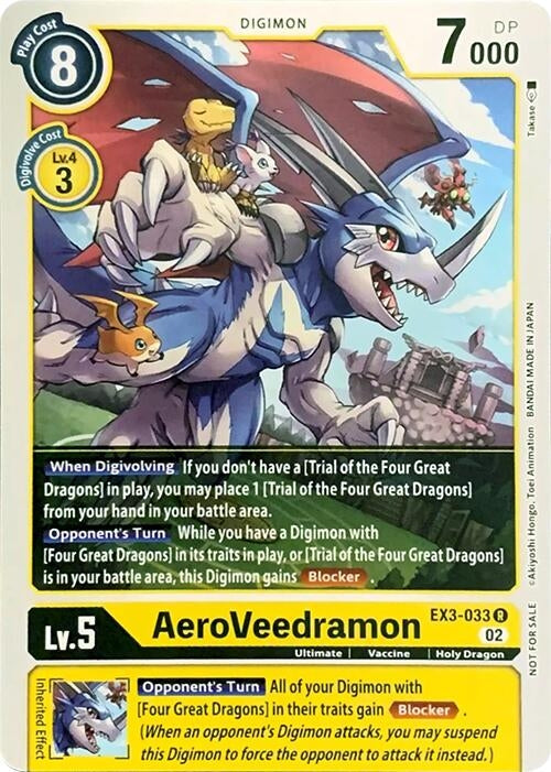 Image for AeroVeedramon (RPC) (EX3-033 R) - Digimon Card Game