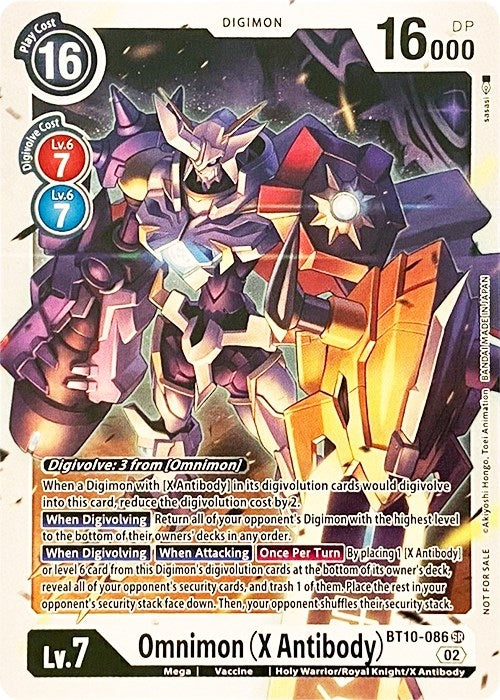 Image for Omnimon (X Antibody) (RPC) (BT10-086 SR) - Digimon Card Game