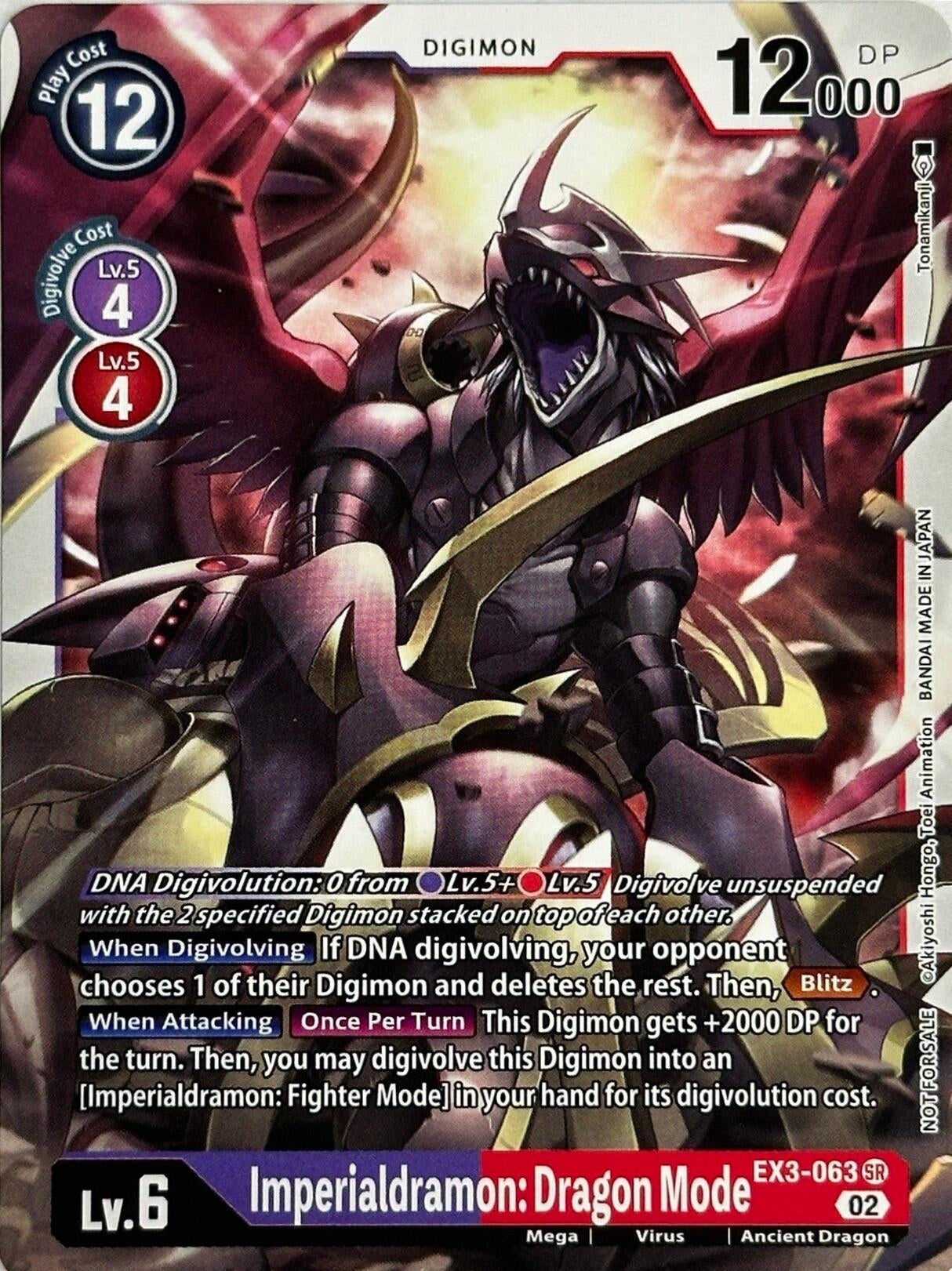 Image for Imperialdramon: Dragon Mode (RPC) (EX3-063 SR) - Digimon Card Game