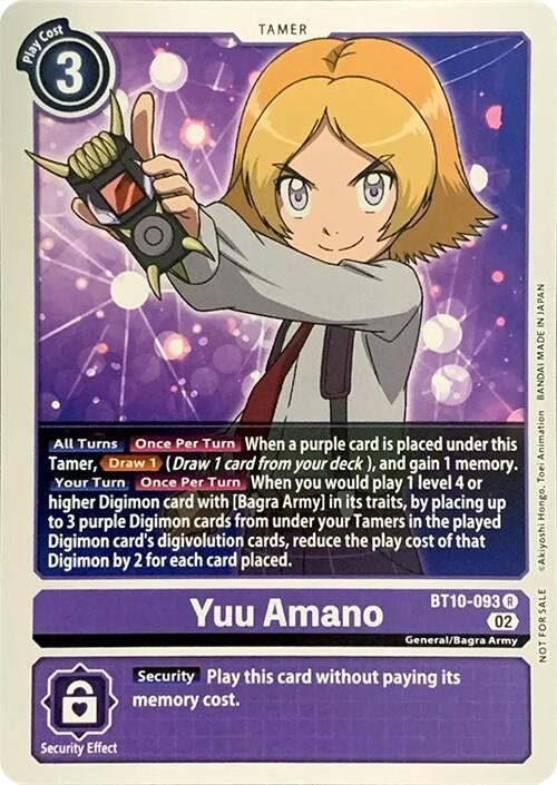 Image for Yuu Amano (RPC) (BT10-093 R) - Digimon Card Game