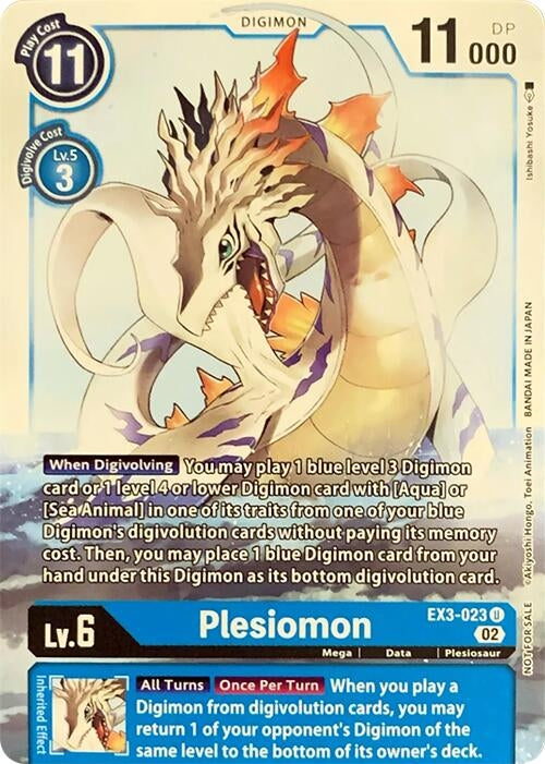 Image for Plesiomon (RPC) (EX3-023 U) - Digimon Card Game