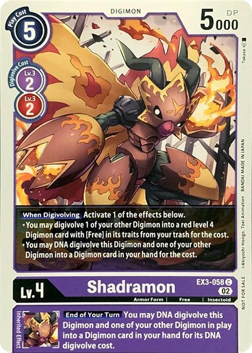 Image for Shadramon (RPC) (EX3-058 C) - Digimon Card Game