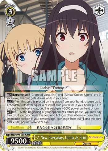 Image for A New Everyday, Utaha & Eriri (SR) (Saekano How to Raise a Boring Girlfriend. flat) (SHS/W71-E002S SR) - Weiss Schwarz