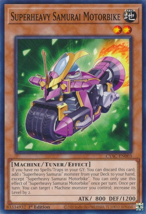 Image for Superheavy Samurai Motorbike (Cyberstorm Access) (CYAC-EN003) - YuGiOh