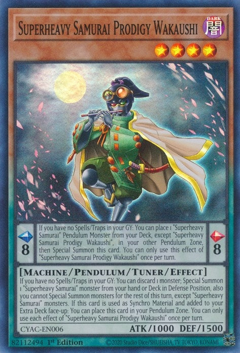 Image for Superheavy Samurai Prodigy Wakaushi (Cyberstorm Access) (CYAC-EN006) - YuGiOh