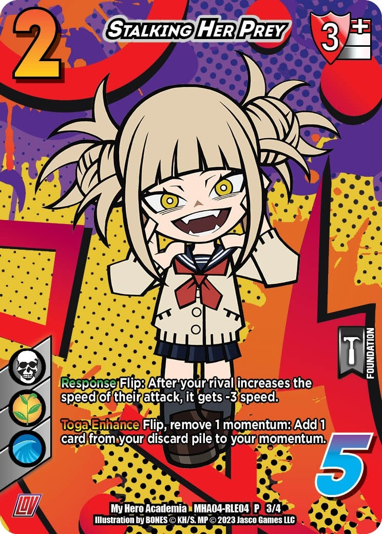 Image for Stalking Her Prey (Regional License Exam 2023) (UniVersus: My Hero Academia Promo Cards) (MHA04-RLE04 P 3/4) - UniVersus