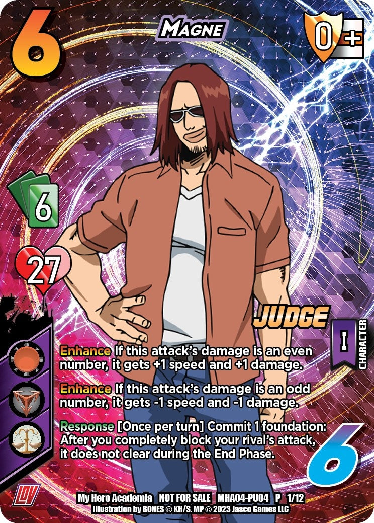 Image for Magne (Plus Ultra Pack 4 Judge) (UniVersus: My Hero Academia Promo Cards) (MHA-PU04 P 1/12) - UniVersus