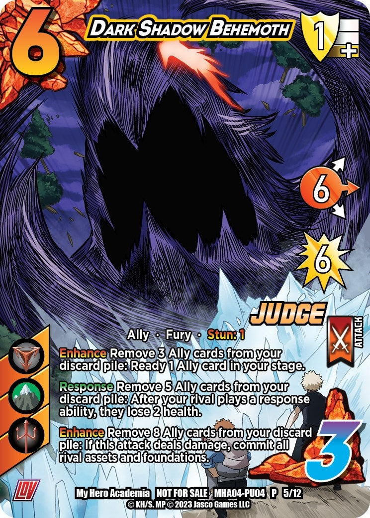 Image for Dark Shadow Behemoth (Plus Ultra Pack 4 Judge) (UniVersus: My Hero Academia Promo Cards) (MHA-PU04 P 5/12) - UniVersus
