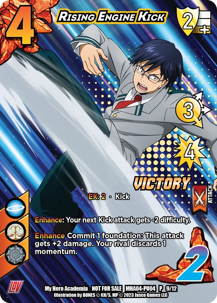 Image for Rising Engine Kick (Plus Ultra Pack 4 Victory) (UniVersus: My Hero Academia Promo Cards) (MHA-PU04 P 9/12) - UniVersus
