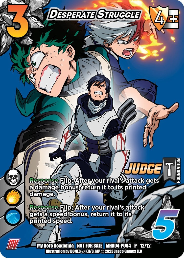 Image for Desperate Struggle (Plus Ultra Pack 4 Judge) (UniVersus: My Hero Academia Promo Cards) (MHA-PU04 P 12/12) - UniVersus