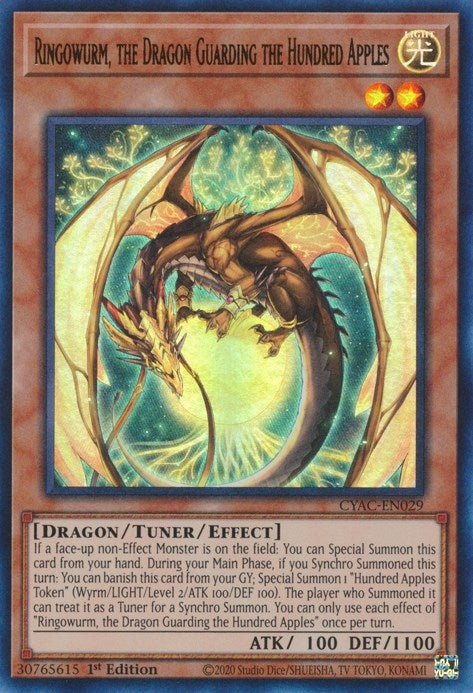 Image for Ringowurm, the Dragon Guarding the Hundred Apples (Cyberstorm Access) (CYAC-EN029) - YuGiOh