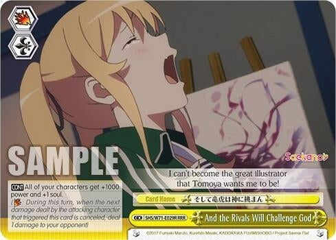 Image for And the Rivals Will Challenge God (RRR) (Saekano How to Raise a Boring Girlfriend. flat) (SHS/W71-E029R RRR) - Weiss Schwarz