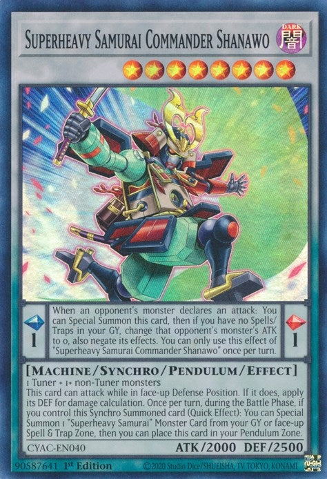 Image for Superheavy Samurai Commander Shanawo (Cyberstorm Access) (CYAC-EN040) - YuGiOh