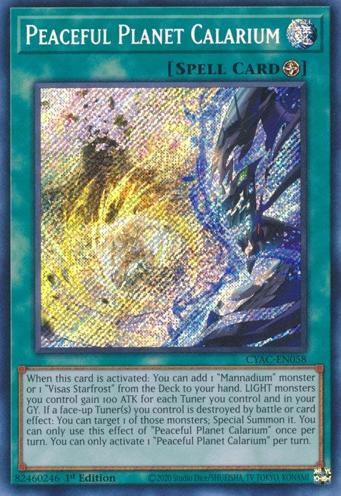 Image for Peaceful Planet Calarium (Cyberstorm Access) (CYAC-EN058) - YuGiOh