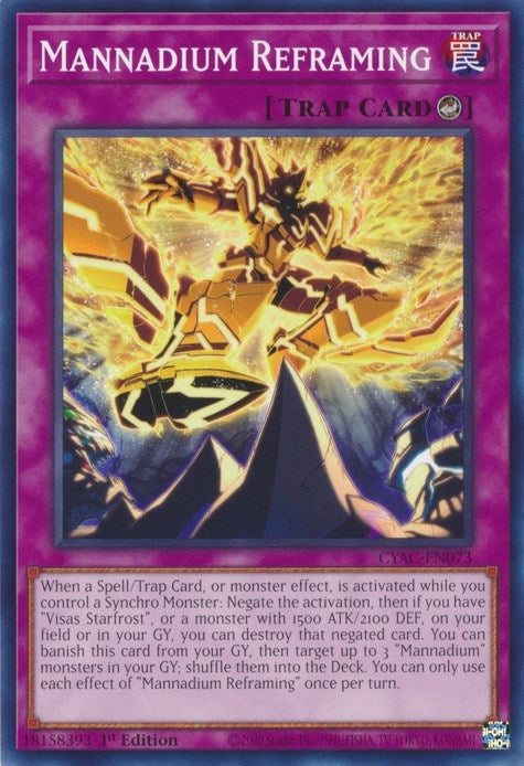 Image for Mannadium Reframing (Cyberstorm Access) (CYAC-EN073) - YuGiOh