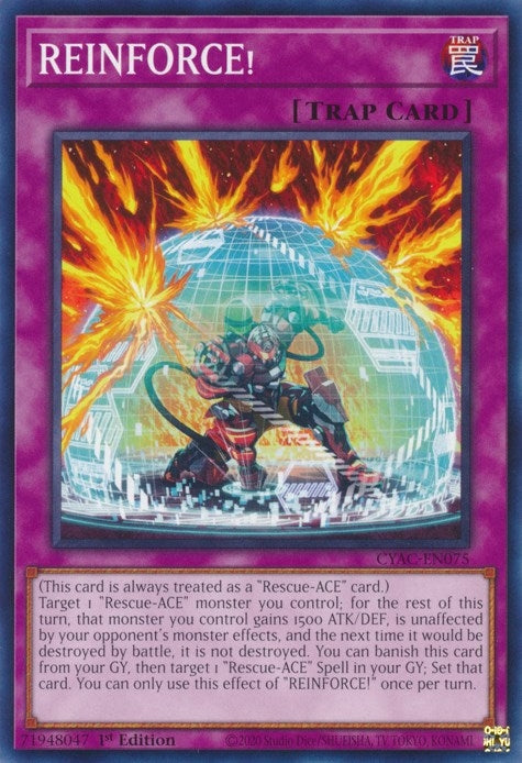 Image for REINFORCE! (Cyberstorm Access) (CYAC-EN075) - YuGiOh