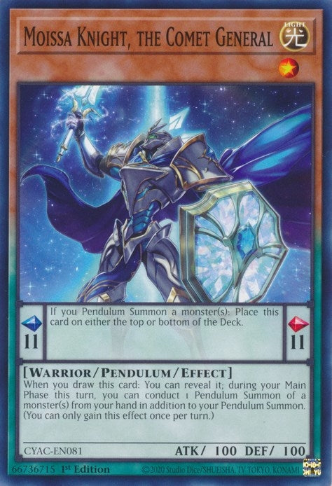 Image for Moissa Knight, the Comet General (Cyberstorm Access) (CYAC-EN081) - YuGiOh