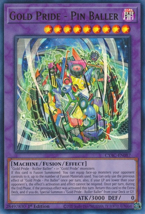 Image for Gold Pride - Pin Baller (Cyberstorm Access) (CYAC-EN087) - YuGiOh