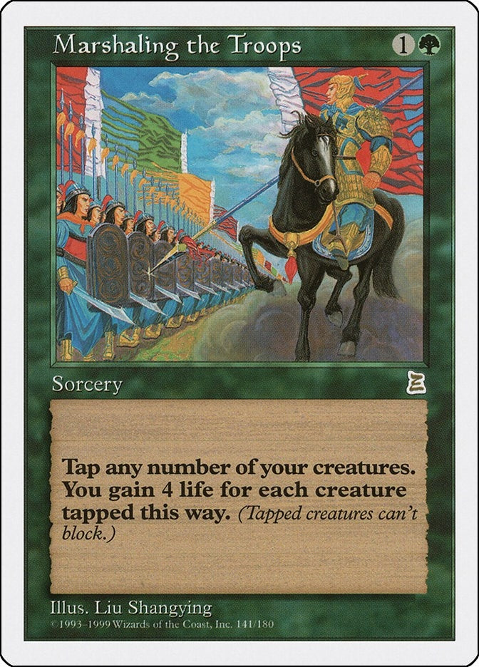 Image for Marshaling the Troops (Portal Three Kingdoms) (141) - Magic: The Gathering