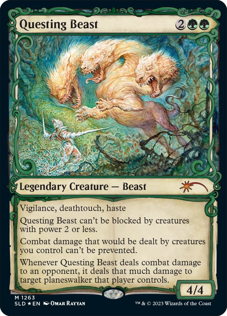 Image for Questing Beast (Halo Foil) (Secret Lair Drop Series) (1263) - Magic: The Gathering