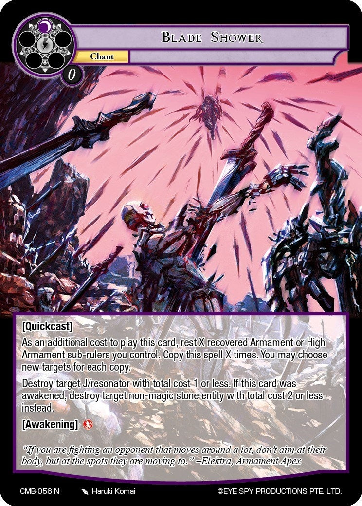 Image for Blade Shower (Crimson Moon's Battleground) (CMB-056 N) - Force of Will