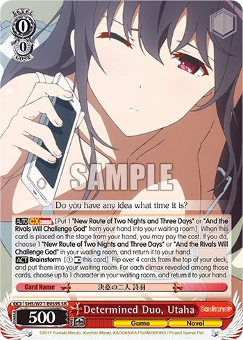 Image for Determined Duo, Utaha (SR) (Saekano How to Raise a Boring Girlfriend. flat) (SHS/W71-E059S SR) - Weiss Schwarz