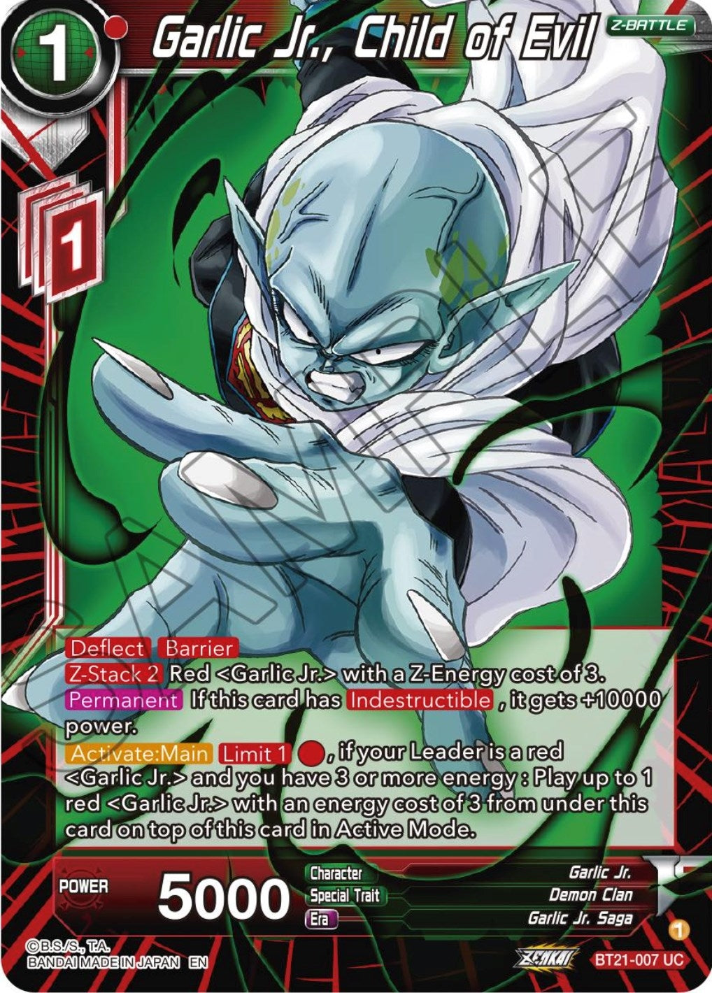 Image for Garlic Jr., Child of Evil (Wild Resurgence) (BT21-007) - Dragon Ball Super: Masters