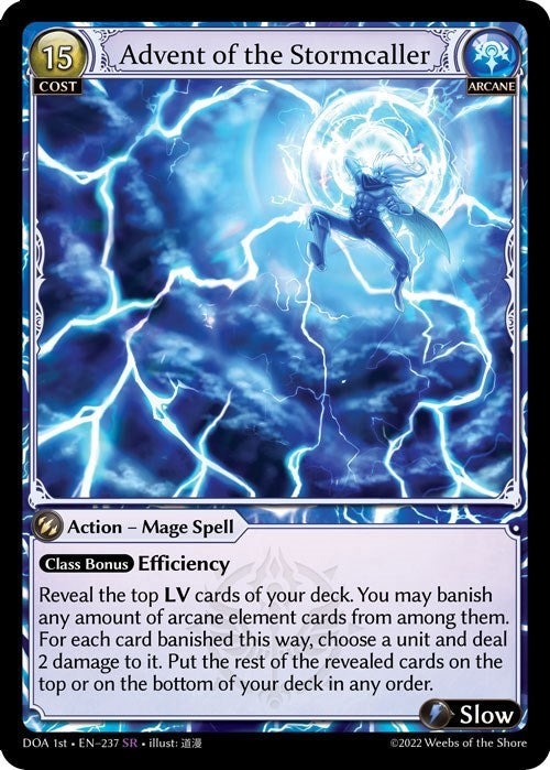 Image for Advent of the Stormcaller (Dawn of Ashes 1st Edition) (237) - Grand Archive TCG