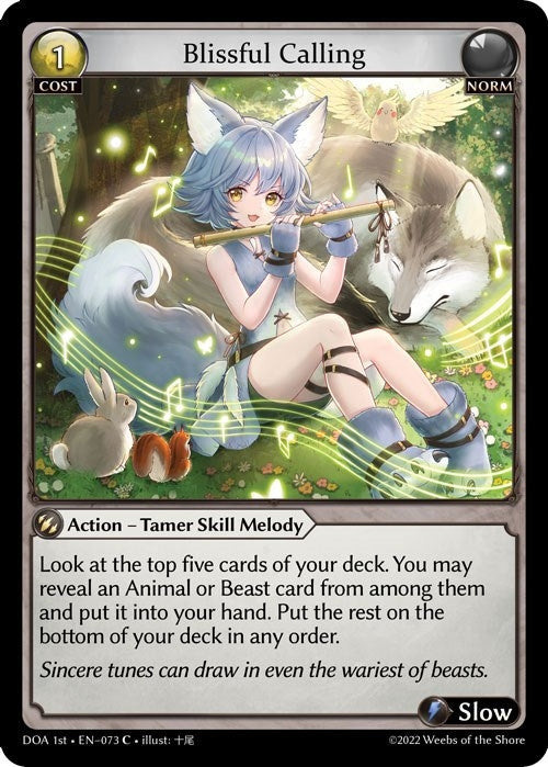 Image for Blissful Calling (Dawn of Ashes 1st Edition) (073) - Grand Archive TCG