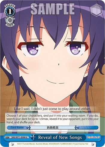 Image for Reveal of New Songs (Saekano How to Raise a Boring Girlfriend. flat) (SHS/W71-E098 U) - Weiss Schwarz