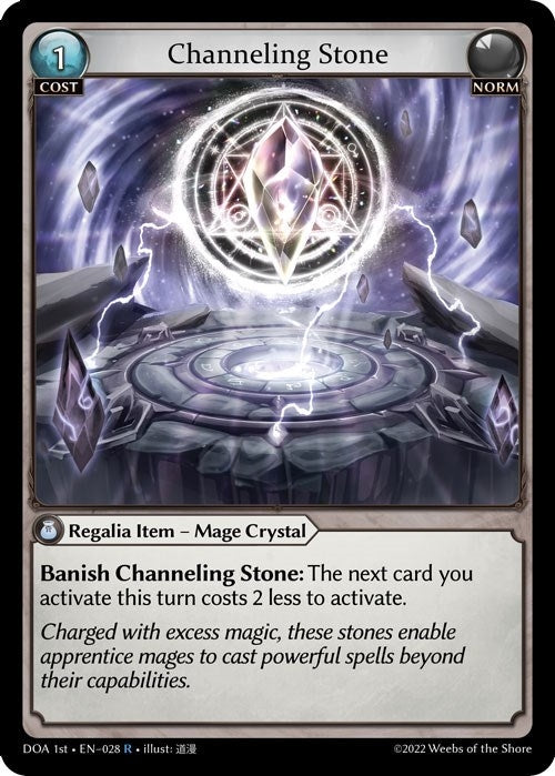 Image for Channeling Stone (Dawn of Ashes 1st Edition) (028) - Grand Archive TCG