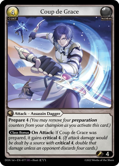 Image for Coup de Grace (Dawn of Ashes 1st Edition) (077) - Grand Archive TCG