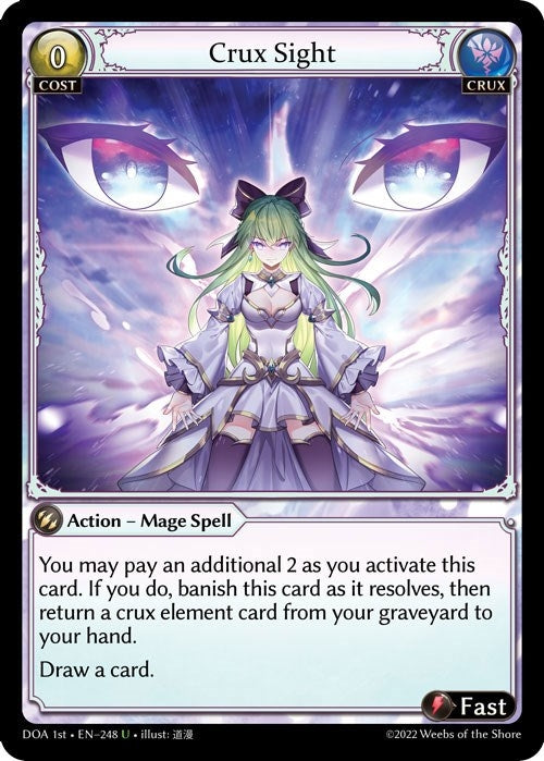 Image for Crux Sight (Dawn of Ashes 1st Edition) (248) - Grand Archive TCG